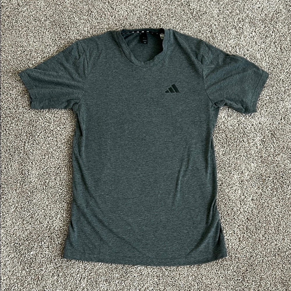 Adidas Gray Short Sleeve Performance Tee